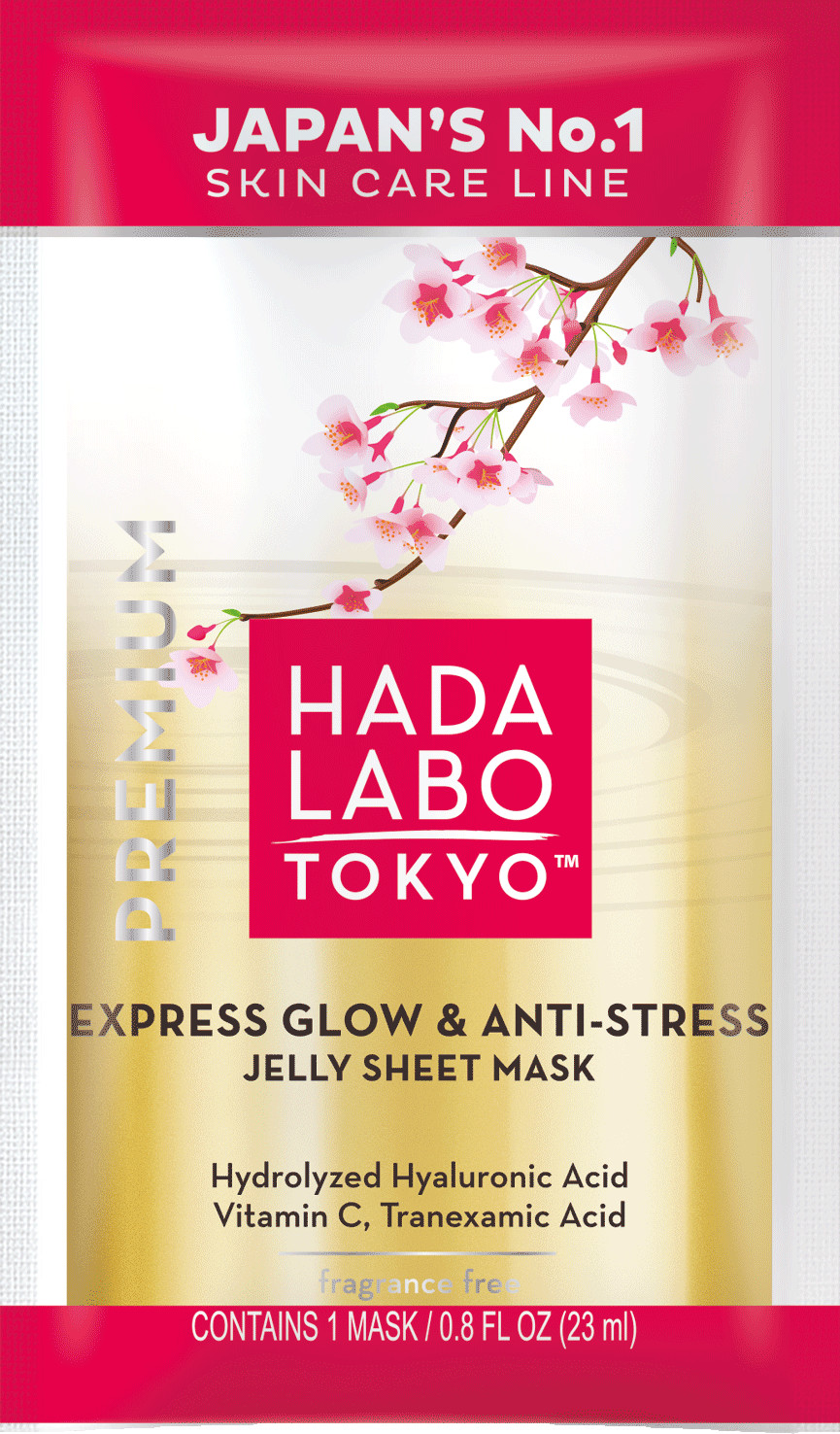Hada Labo Tokyo Premium Express Glow & Anti-Stress Jelly Sheet Mask 010214003