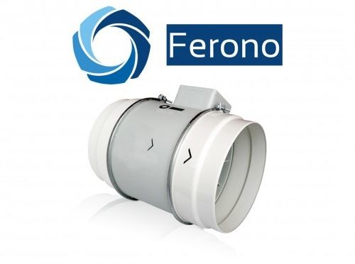 Ferono Wentylator kanałowy, osiowy, plastikowy 200mm, 840m3/h (FKP200)