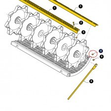 NEW HOLLAND CASE PODKŁADKA CEPÓW DO TC56, TC59, TX, CX - 80394630 - 86625256 80394630