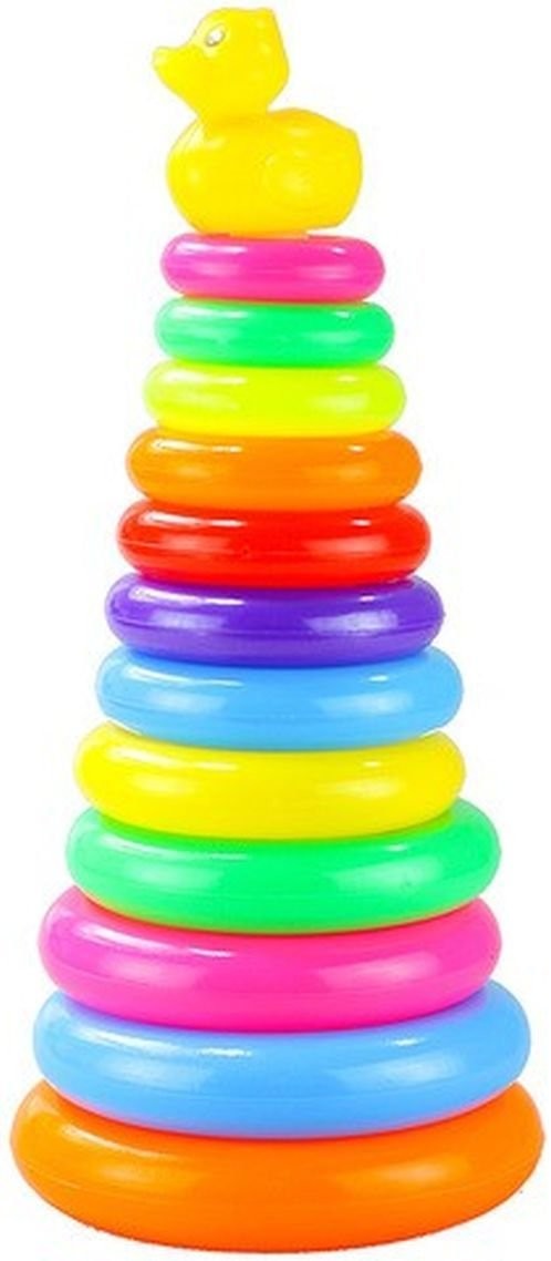 Lean Toys Zabawka edukacyjna Piramida z kółek