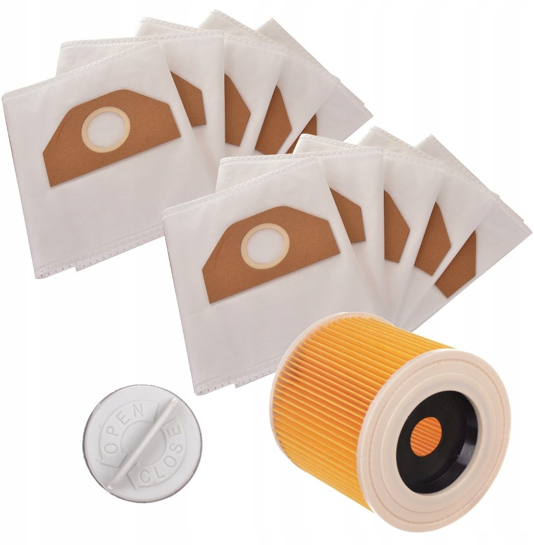 Karcher 10x Worki Filtr Do Odkurzacza WD3 200 MV3