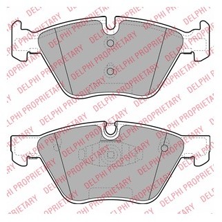 DELPHI Zestaw klocków hamulcowych, hamulce tarczowe LP1960