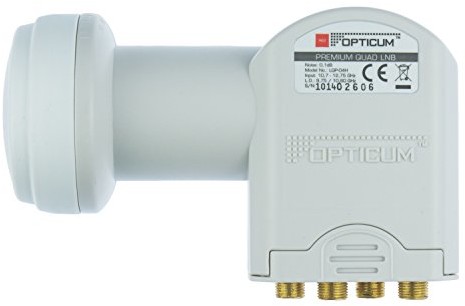 Opticum Quad LNB LQP 04H pozłacane styki (Full HD, 3d) LQP-04H