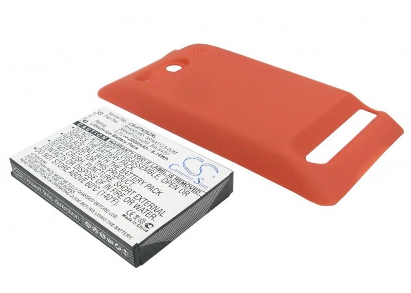 Cameron Sino HTC Evo 4G BA S390 2200mAh 8.14Wh Li-Ion 3.7V powiększony czerwony