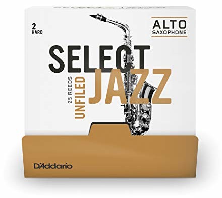 Rico Select Jazz - trzcinki saksofonu Alto - niewłożone - 2 twarde - 25 pudełko RRS01ASX2H-B25