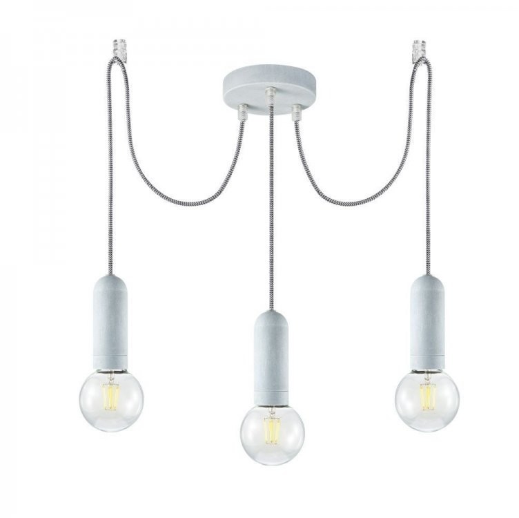 Leuchten Direkt 14776-22 - Żyrandol na lince TURN ME 3xE27/60W/230V