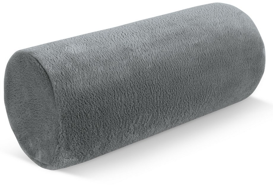 Bellatex Poduszka pod kark Wałek mikro szary, 15 x 35 cm