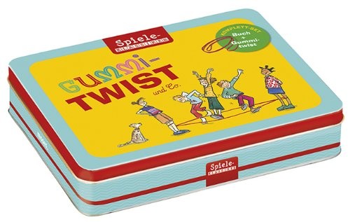 Moses guma Twist-zestaw | gry-klasykiem w metalowej puszce | z książką i guma Twist