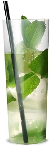 drinkstuff Slim Jim szklanki do napojów z tworzywa sztucznego, nadaje się do ponownego użytku, 300 ML, 10 sztuk ao300hbclrsleeve10