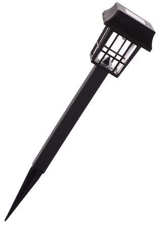 ACTIVER Lampa solarna kwadr. z wyświetlaczem, plastikowa