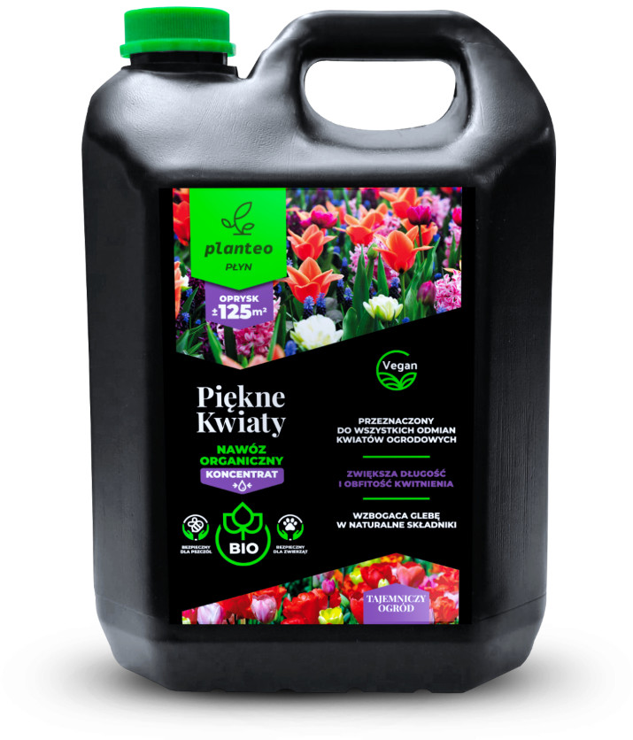 Planteo Nawóz Naturalny Organiczny W Płynie Planteo Piękne Kwiaty 5 L Wh