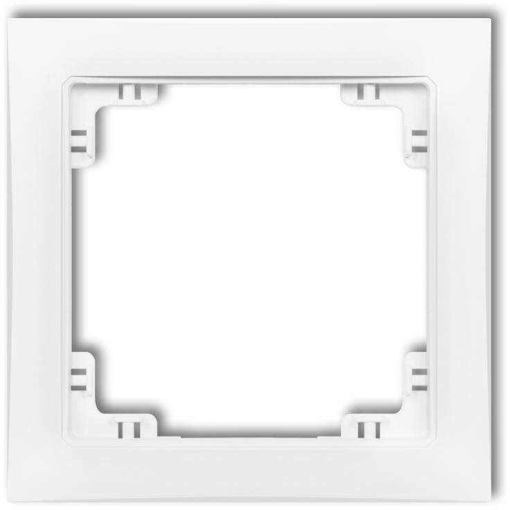 Karlik Deco Soft biały mat ramka 1-krotna 25DRSO-1 25DRSO-1