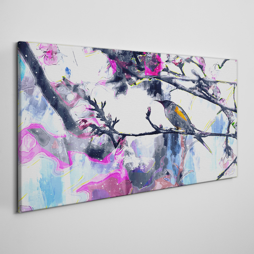 PL Coloray Obraz na Płótnie Abstrakcja Zwierzę Ptak 100x50cm