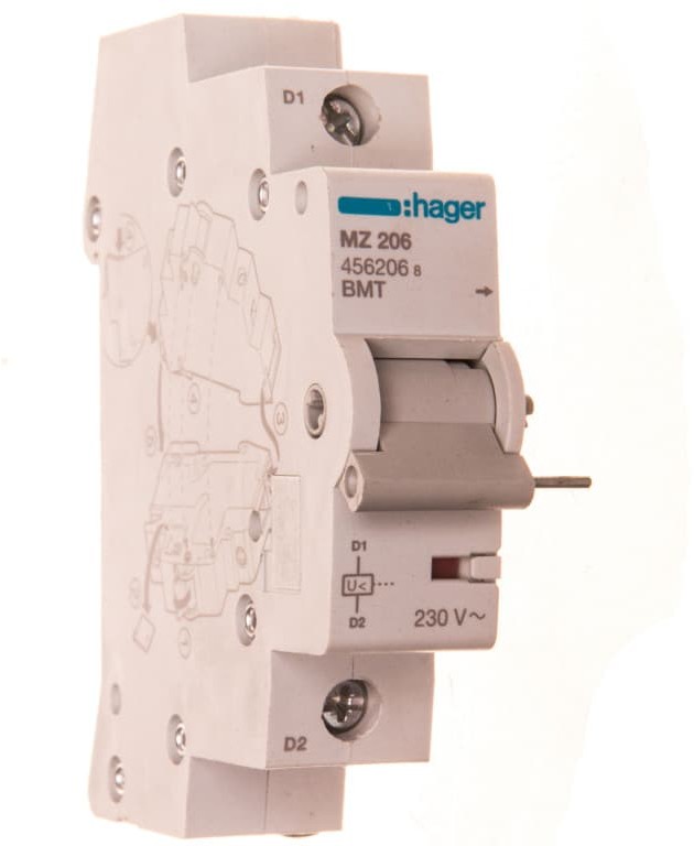 Hager POLO Wyzwalacz podnapięciowy 230V AC MZ206