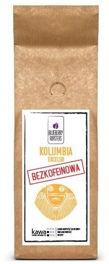 Blueberry Roasters Kawa mielona bezkofeinowa Kolumbia Excelso 250g