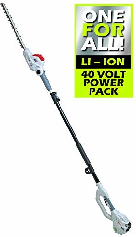 IKRA Akumulator Ikra teleskopowy nożyce do żywopłotu iaths 40 43 W zestawie pasek na ramię, długość ok. 43 cm, grubość cięcia 18 MM, 40 V litowo-jonowy czas trwania cięcia: do 100 min.