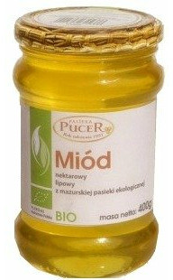 Pucer Miód Lipowy Nektarowy 400g Mazury Pucer Ekologiczny