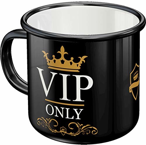 Retro Nostalgic-Art 43201 VIP Only | emalii-kubek | kubek Vintage prezent-| Outdoor naczynia