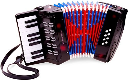 Eitech GmbH New Classic Toys  10057  książka instrument muzyczny  duży akordeon z muzyki  czarny/czerwony