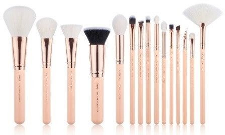 Jessup Jessup Zestaw 15 Pędzli do Makijażu Peach/Rose Gold T446 JESS-T446-15