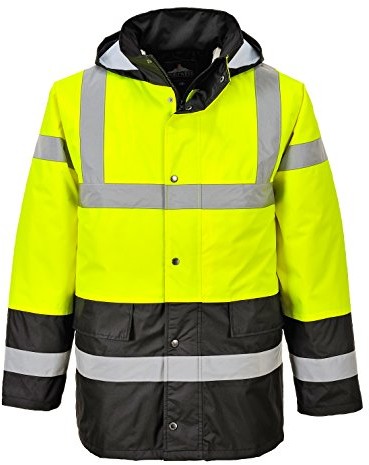 Portwest portwest s466 kontrastu ruchu drogowego-kurtka, large S466YBRL