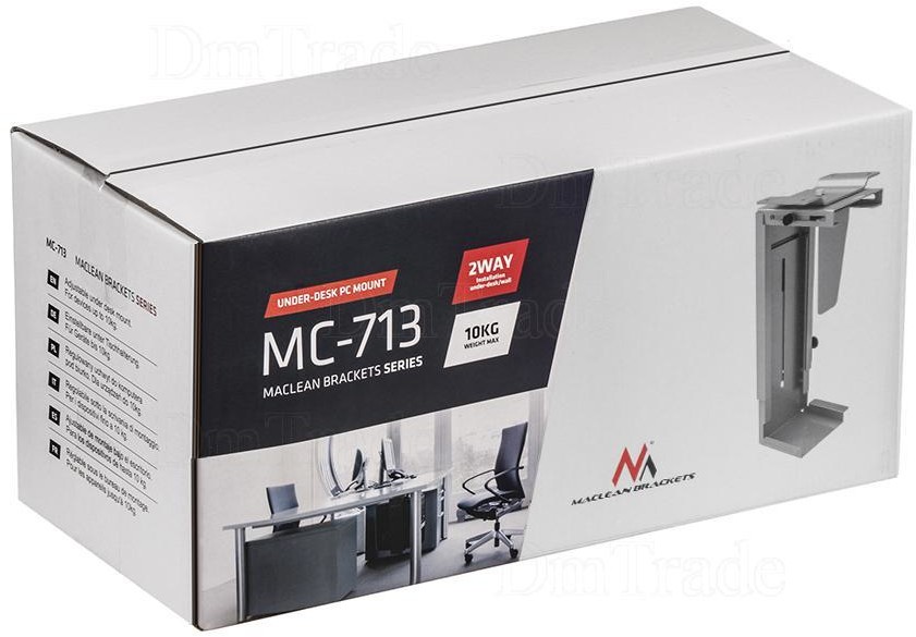 Maclean Uchwyt do komputera MC-713 S srebrny