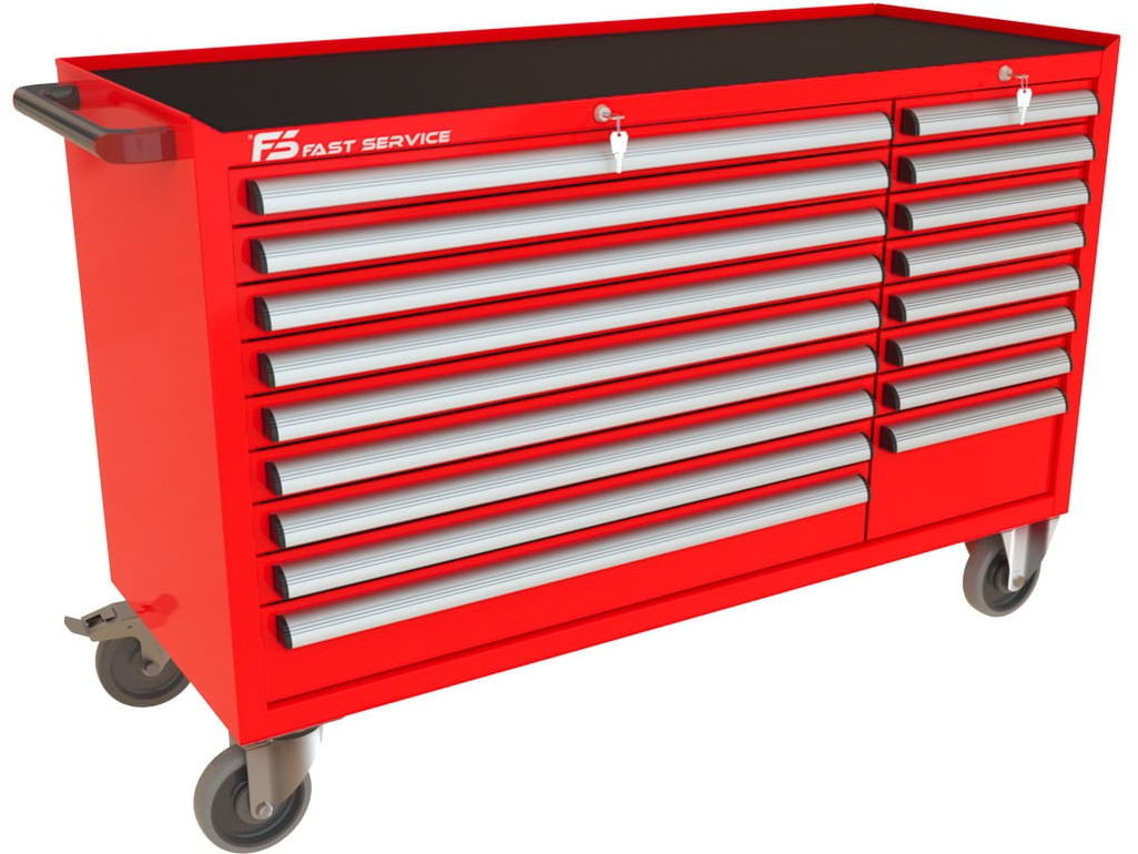 Fastservice Wózek warsztatowy MEGA z 17 szufladami PM-211-16 PM-211-16