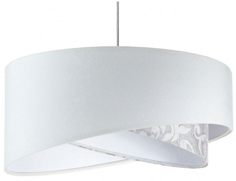 Biała welurowa lampa wisząca nad stół EXX14-Felina