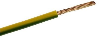 Elektrokabel Przewód instalacyjny 450/750V LgY 4 żółto-zielony LGY4,0Ż