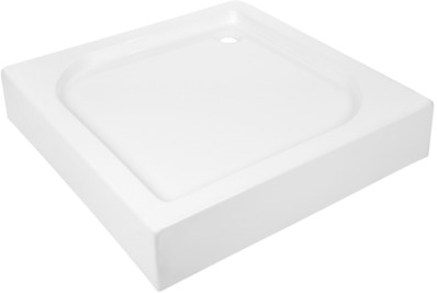 Invena Brodzik kwadratowy akrylowy z obudową 80x80 cm AK-80-K83
