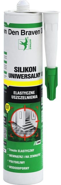 Den Braven Silikon UNIWERSALNY Biały 300ml