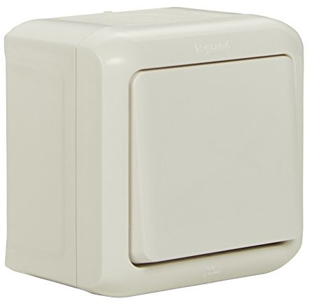 Decento natynkowy do wilgotnych pomieszczeń, zabezpieczenie przed pryskającą wodą, biały 782365