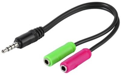 Vivanco Adapter Jack 3.5mm 0.1m 3.5mm 0.1m
