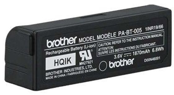 BROTHER PA-BT-005 - printer battery - Li-Ion - 1870 mAh - 6.8 Wh Zasilacz do komputera - 80 Plus PABT005