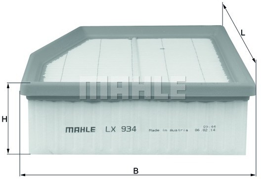 Mahle FILTR POWIETRZA KNECHT LX 939 LX 939