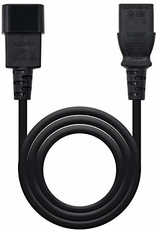 Nano Cable NanoCable 10.22.0202 kabel zasilający do procesora lub monitora C13/H-C14/M 100% miedź AWG18 czarny, 1,5 mts 10.22.0202