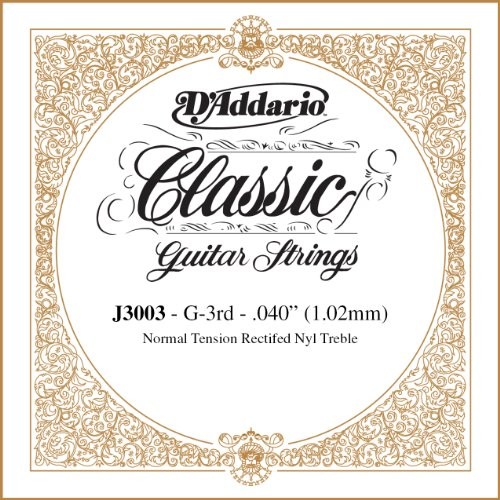 D'Addario j3003 pojedyncze gitary G gitara koncertowa rectified Nylon 040/J30 Normal Tension J3003