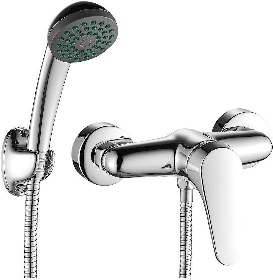 Kuchinox Bateria natryskowa ścienna ORIS z zestawem natryskowym chrom BQO_041D