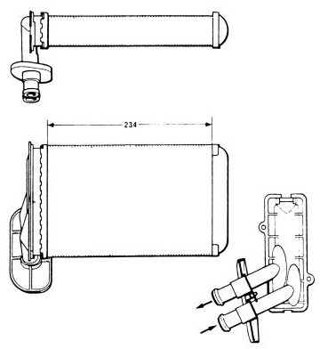 NRF Wymiennik ciepła, ogrzewanie wnętrza 58622