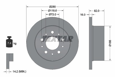 TEXTAR (TMD Friction Services GmbH) (TMD Friction Services GmbH) 92157403 92157403