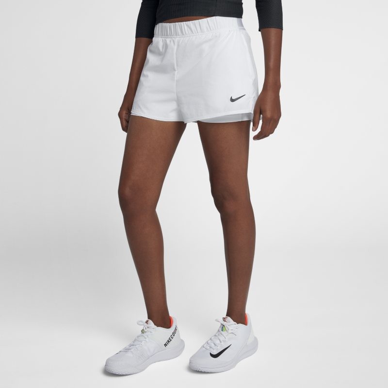 Nike Damskie spodenki tenisowe NikeCourt Flex - Biel 939312-100