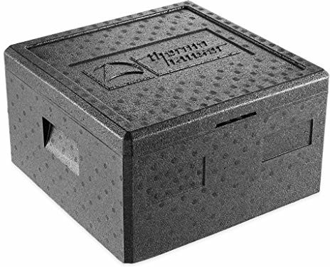 Thermohauser EPP pojemnik termiczny do pizzy, czarny, z pokrywką, 21,5 l 4000249718