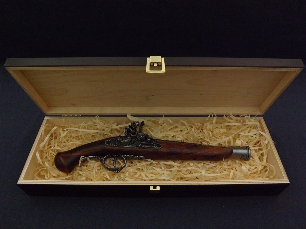 Denix SA REPLIKA NIEMIECKI PISTOLET SKAŁKOWY W PUDEŁKU MODEL 1260G+P02 1260G+P02