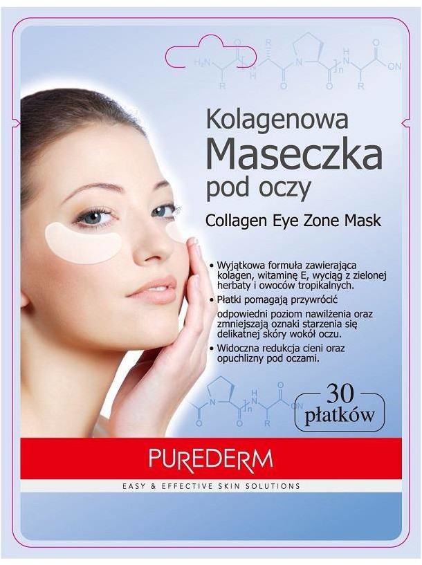 Purederm Collagen Eye Zone Mask kolagenowa maseczka pod oczy 30szt.
