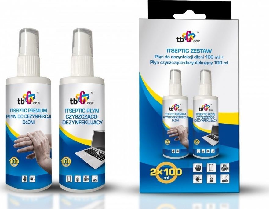 TB TB Zestaw do dezynfekcji dłoni + powierzchni 2x 100 ml ABTBCLSET2X100M