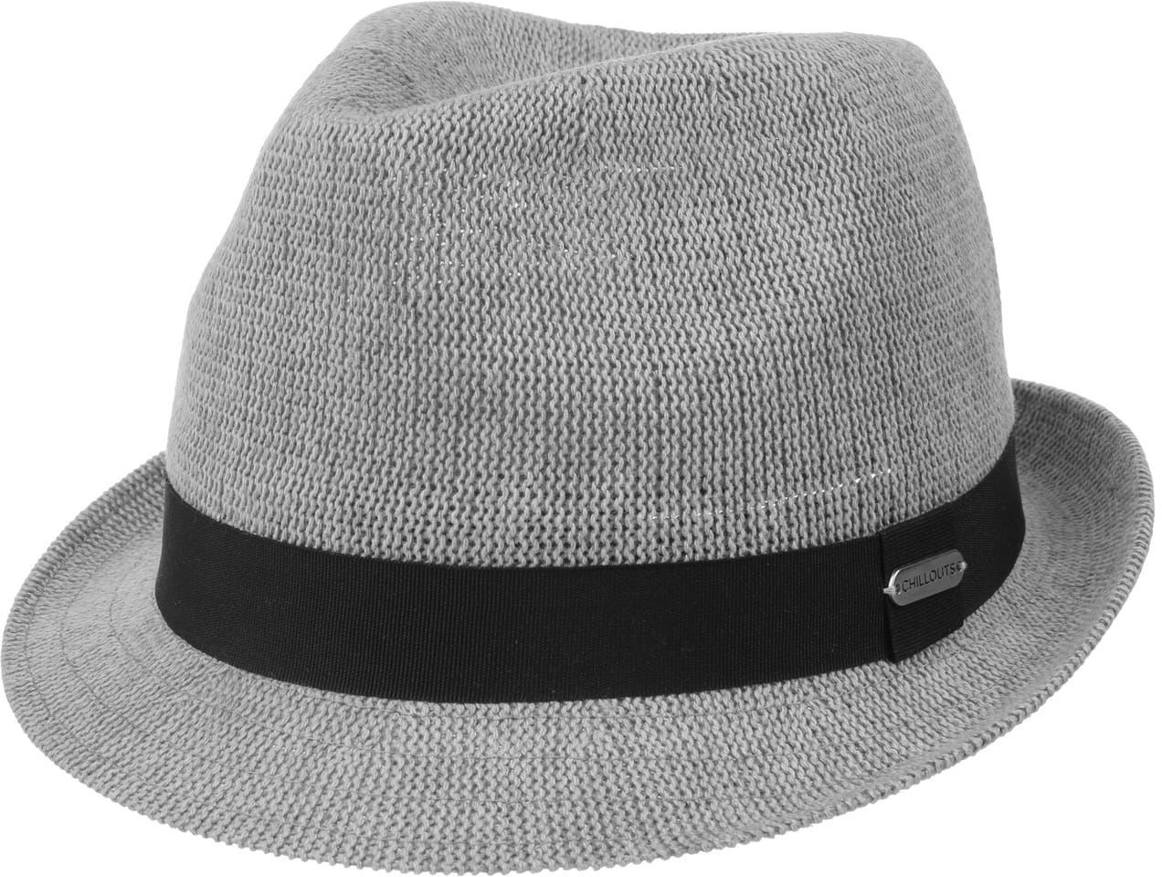 Chillouts Bardolino Cotton Trilby Hat by szary, L (58-59 cm)