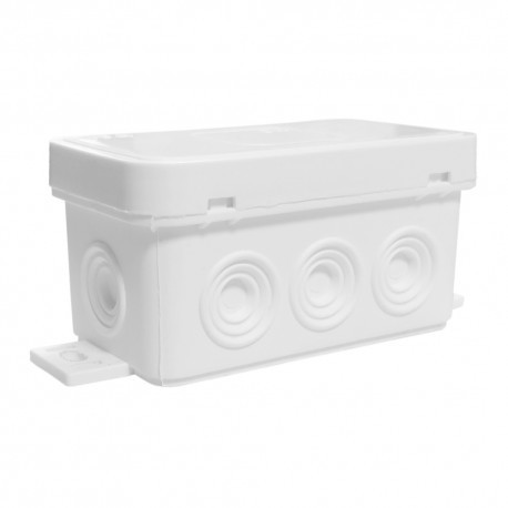 ViPlast Puszka natynkowa 038-01 8-wlotowa IP54 biała 2643 038-01