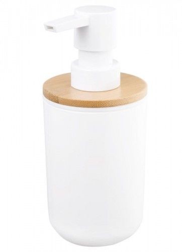 Domotechnika Dozownik mydła do postawienia 300ml, biały/bambus SNOW SH/7578