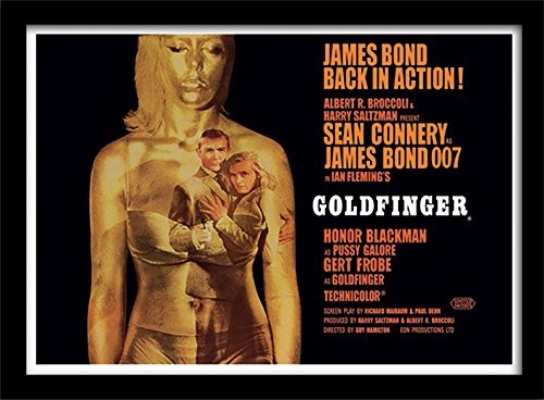 Pyramid International James Bond Goldfinger plakat filmowy, oprawiony FP10244P