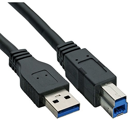 InLine 35303 USB 3.0 kabel, A do B, czarny, 0,3 m 35303